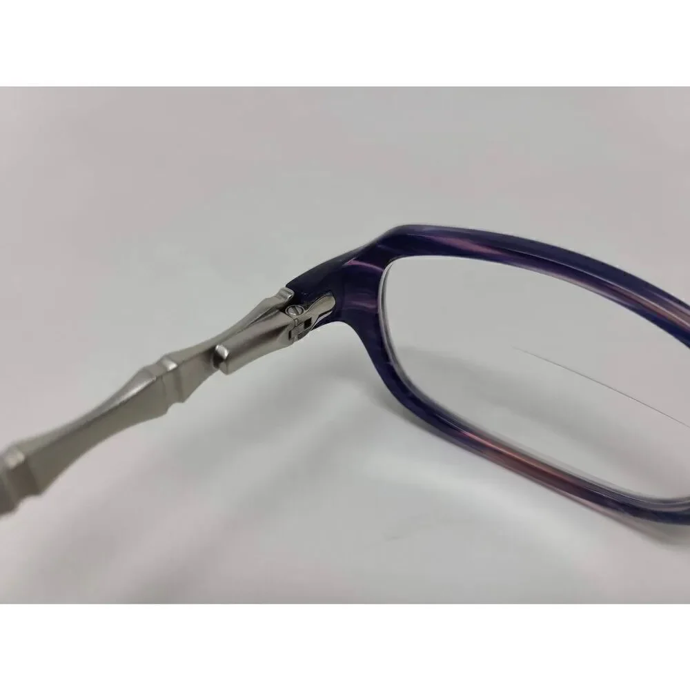 JUST CAVALLI WOMENS EYEGLASSES FRAMES BLUE SILVER CRYSTAL 53 15 135